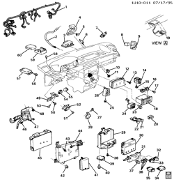 WINDSHIELD-WIPER-MIRRORS-INSTRUMENT PANEL-CONSOLE-DOORS Chevrolet Lumina APV 1994-1995 U INSTRUMENT PANEL PART 2