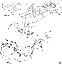 MOTOR 8 CILINDROS Cadillac Hearse/Limousine 1998-1999 E,KD ENGINE TO TRANSMISSION MOUNTING