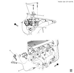 FUEL SYSTEM-EXHAUST-EMISSION SYSTEM Chevrolet Cavalier 1996-1998 J M.A.P. & OXYGEN SENSORS (LD9/2.4T)