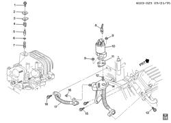FUEL SYSTEM-EXHAUST-EMISSION SYSTEM Buick Riviera 1996-1999 G E.G.R. VALVE & RELATED PARTS-V6 (L67/3.8-1)