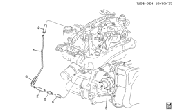 FREINS Chevrolet Lumina APV 1996-1996 U MODULATOR PIPE/AUTOMATIC TRANSMISSION (M13)