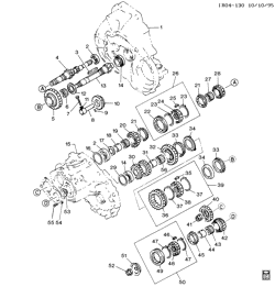 TRANSMISSÃO MANUAL 5 MARCHAS Chevrolet Storm 1990-1993 R 5-SPEED MANUAL TRANSAXLE PART 2 INPUT SHAFT, OUTPUT SHAFT, & RELATED GEARS(MM5)