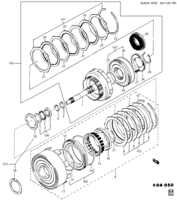 ТОРМОЗА Chevrolet Metro 1989-1994 M AUTOMATIC TRANSMISSION INPUT SHAFT & CLUTCH(MX1)