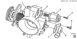 FUEL SYSTEM-EXHAUST-EMISSION SYSTEM Buick Century 2000-2004 W THROTTLE BODY (LG8/3.1J)