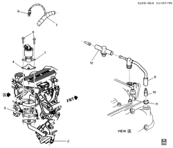 FUEL SYSTEM-EXHAUST-EMISSION SYSTEM Chevrolet Beretta 1996-1996 L E.G.R. VALVE & RELATED PARTS-V6-3.1L (L82/3.1M)