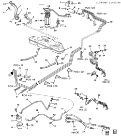 FUEL SYSTEM-EXHAUST-EMISSION SYSTEM Chevrolet Corsica 1993-1993 L FUEL SUPPLY SYSTEM