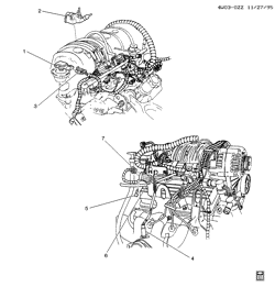 FUEL SYSTEM-EXHAUST-EMISSION SYSTEM Buick Century 1999-2004 W M.A.P. & OXYGEN SENSORS (L36/3.8K)