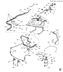 FUEL SYSTEM-EXHAUST-EMISSION SYSTEM Buick Park Avenue 1993-1993 C FUEL SUPPLY SYSTEM