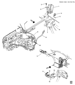 FUEL SYSTEM-EXHAUST-EMISSION SYSTEM Pontiac Montana APV 1997-2000 U CRUISE CONTROL-V6 (LA1/3.4E)