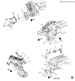 FUEL SYSTEM-EXHAUST-EMISSION SYSTEM Chevrolet Camaro 1995-1995 F A.I.R. PUMP & RELATED PARTS (LT1/5.7P)(1ST DES)