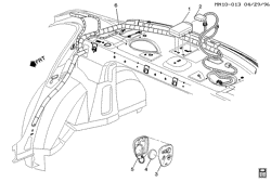 WINDSHIELD-WIPER-MIRRORS-INSTRUMENT PANEL-CONSOLE-DOORS Chevrolet Malibu 1997-2004 N ENTRY SYSTEM/KEYLESS REMOTE (AU0)