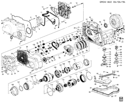 BRAKES Chevrolet Cavalier 1995-1996 J AUTOMATIC TRANSMISSION (MN4) PART 1 HM 4T40-E CASE & RELATED PARTS