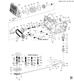 BRAKES Buick Lesabre 1995-1997 H AUTOMATIC TRANSMISSION (M13) PART 3 HM 4T60-E CASE, DRIVE LINK, 4TH CLU & ACCUM