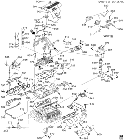 6-ЦИЛИНДРОВЫЙ ДВИГАТЕЛЬ Buick Regal 1997-1997 W ENGINE ASM-3.8L V6 PART 5 MANIFOLD AND FUEL RELATED PARTS (L67/3.8-1)