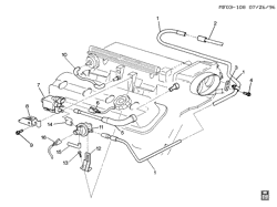 FUEL SYSTEM-EXHAUST-EMISSION SYSTEM Chevrolet Camaro 1996-1997 F VAPOR CANISTER LINES & VALVE (LT1/5.7P)