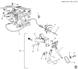 FUEL SYSTEM-EXHAUST-EMISSION SYSTEM Chevrolet Malibu 1999-2003 N ACCELERATOR CONTROL (LG8/3.1J)