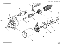STARTER-GENERATOR-IGNITION-ELECTRICAL-LAMPS Cadillac Catera 1997-2001 V STARTER MOTOR
