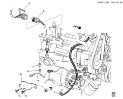 FUEL SYSTEM-EXHAUST-EMISSION SYSTEM Buick Lesabre 1996-1999 H OXYGEN SENSORS & RELATED PARTS-V6 (L36/3.8K)