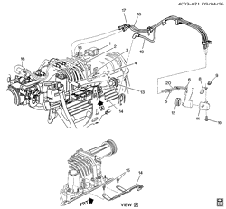 FUEL SYSTEM-EXHAUST-EMISSION SYSTEM Buick Park Avenue 1997-1997 C VAPOR CANISTER & RELATED PARTS (L67/3.8-1)