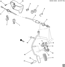 FUEL SYSTEM-EXHAUST-EMISSION SYSTEM Cadillac Catera 1997-1998 V ACCELERATOR CONTROL-V6