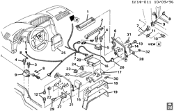 ACABADO INTERIOR-ACABADO DEL ASIENTO DELANTERO-CINTURONES DE SEGURIDAD DEL ASIENTO Chevrolet Corvette 1991-1992 Y INFLATABLE RESTRAINT SYSTEM (AJ3)