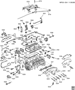 8-CYLINDER ENGINE Buick Hearse/Limousine 1994-1994 B ENGINE ASM-5.7L V8 PART 5 MANIFOLDS & FUEL RELATED PARTS (LT1/5.7P)