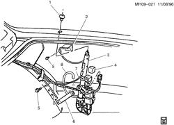 BODY MOUNTING-AIR CONDITIONING-AUDIO/ENTERTAINMENT Buick Lesabre 1992-1992 H ANTENNA/ELECTRIC