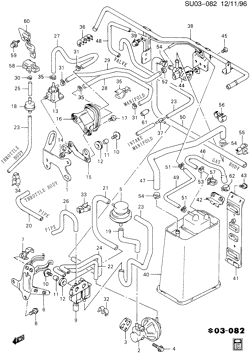 FUEL SYSTEM-EXHAUST-EMISSION SYSTEM Chevrolet Metro 1997-1997 M69 EMISSION CONTROLS L72 1.3L 4 CYL ENG, EXC NC1,NG1 EMISSIONS)