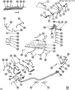 FUEL SYSTEM-EXHAUST-EMISSION SYSTEM Buick Lesabre 1988-1991 H FUEL SUPPLY SYSTEM
