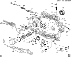 FREINS Buick Regal 1997-1998 W BOÎTE AUTOMATIQUE (MN7) PART 5 (4T65-E) COULISSEAU