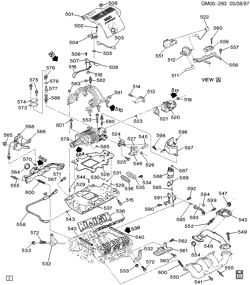 6-CYLINDER ENGINE Buick Riviera 1996-1997 G ENGINE ASM-3.8L V6 PART 5 MANIFOLD AND FUEL RELATED PARTS (L67/3.8-1)