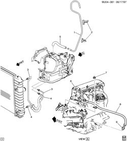 5-СКОРОСТНАЯ МЕХАНИЧЕСКАЯ КОРОБКА ПЕРЕДАЧ Chevrolet Cavalier 1998-2001 J AUTOMATIC TRANSMISSION OIL COOLER PIPES & INDICATOR(MD9)
