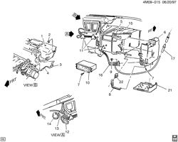 BODY MOUNTING-AIR CONDITIONING-AUDIO/ENTERTAINMENT Buick Park Avenue 1992-1995 C A/C CONTROL SYSTEM/VACUUM(CJ2)