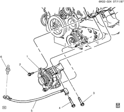 STARTER-GENERATOR-IGNITION-ELECTRICAL-LAMPS Cadillac Deville 1998-1999 KS,KY GENERATOR MOUNTING