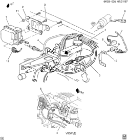 FUEL SYSTEM-EXHAUST-EMISSION SYSTEM Cadillac Seville 1998-2004 KS,KY CRUISE CONTROL (LHD)
