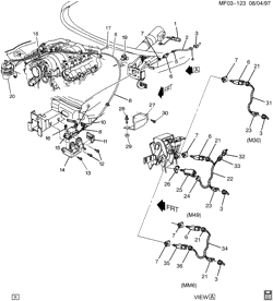 FUEL SYSTEM-EXHAUST-EMISSION SYSTEM Pontiac Firebird 1998-2002 F CRUISE CONTROL (K34,NW9)