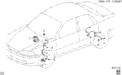 FREINS Chevrolet Prizm 1998-2002 S SYSTÈME DE FREINAGE/SYSTÈME ÉLECTRIQUE ANTIBLOCAGE(JM4)