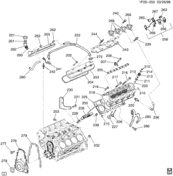 6-ЦИЛИНДРОВЫЙ ДВИГАТЕЛЬ Chevrolet Camaro 1999-2002 F ENGINE ASM-5.7L V8 PART 2 CYLINDER HEAD AND RELATED PARTS (LS1/5.7G)