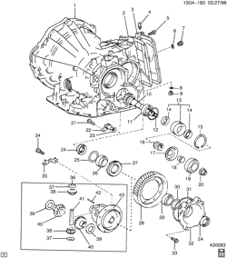 ТОРМОЗА Chevrolet Prizm 1998-2002 S AUTOMATIC TRANSAXLE CASE & DIFFERENTIAL(MB3)