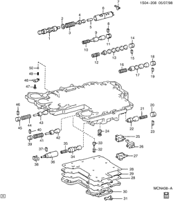 АВТОМАТИЧЕСКАЯ КОРОБКА ПЕРЕДАЧ Chevrolet Prizm 1998-2002 S AUTOMATIC TRANSAXLE LOWER VALVE BODY(MS7)