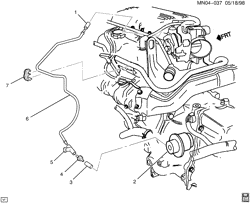 BOÎTE MANUELLE À 5 VITESSES Buick Skylark 1994-1998 N MODULATOR PIPE/AUTOMATIC TRANSMISSION-V6-3.1L (L82/3.1M)
