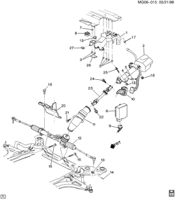 SUSPENSION AVANT-VOLANT Buick Riviera 1999-1999 G STEERING SYSTEM & RELATED PARTS