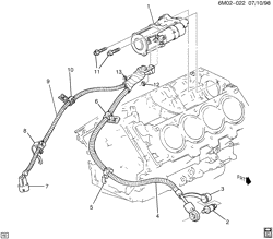 STARTER-GENERATOR-IGNITION-ELECTRICAL-LAMPS Cadillac Seville 1995-1995 EK STARTER MOTOR MOUNTING (LD8/4.6Y,L37/4.6-9)