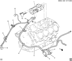STARTER-GENERATOR-IGNITION-ELECTRICAL-LAMPS Cadillac Deville 1999-1999 E,KD STARTER MOTOR MOUNTING