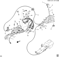 АВТОМАТИЧЕСКАЯ КОРОБКА ПЕРЕДАЧ Buick Riviera 1997-1999 G SHIFT CONTROL/AUTOMATIC TRANSMISSION FLOOR(D55)