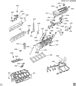 MOTOR 8 CILINDROS Cadillac Deville 1991-1993 C ENGINE ASM-4.9L V8 PART 2 CYLINDER HEAD & RELATED PARTS (L26/4.9B)