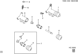 4-CYLINDER ENGINE Chevrolet Prizm 1989-1992 S CLUTCH CYLINDERS/HYDRAULIC-ACTUATOR(MM5)