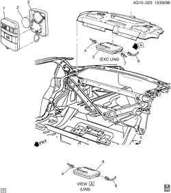 PARE-BRISE - ESSUI-GLACE - RÉTROVISEURS - TABLEAU DE BOR - CONSOLE - PORTES Buick Riviera 1995-1995 G ENTRY SYSTEM/KEYLESS REMOTE