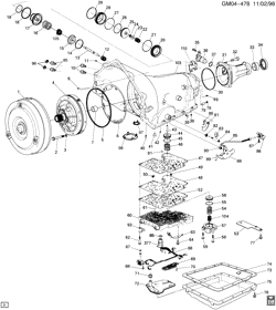 АВТОМАТИЧЕСКАЯ КОРОБКА ПЕРЕДАЧ Chevrolet Camaro 1997-1997 F AUTOMATIC TRANSMISSION (M30) PART 1 (4L60E) CASE & RELATED PARTS/PARK LOCK LINKAGE