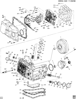 TRANSMISSÃO AUTOMÁTICA Buick Century 1998-1999 W AUTOMATIC TRANSMISSION (M13) PART 1 (4T60-E) CASE & RELATED PARTS